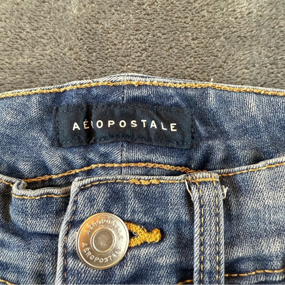 AEROPOSTALE Women's Super High Rise Jegging Distressed Size 2 Short - Picture 5 of 10